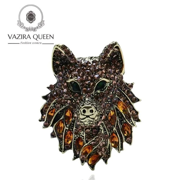 VQ Wolf Brooch - Picture 1 of 8